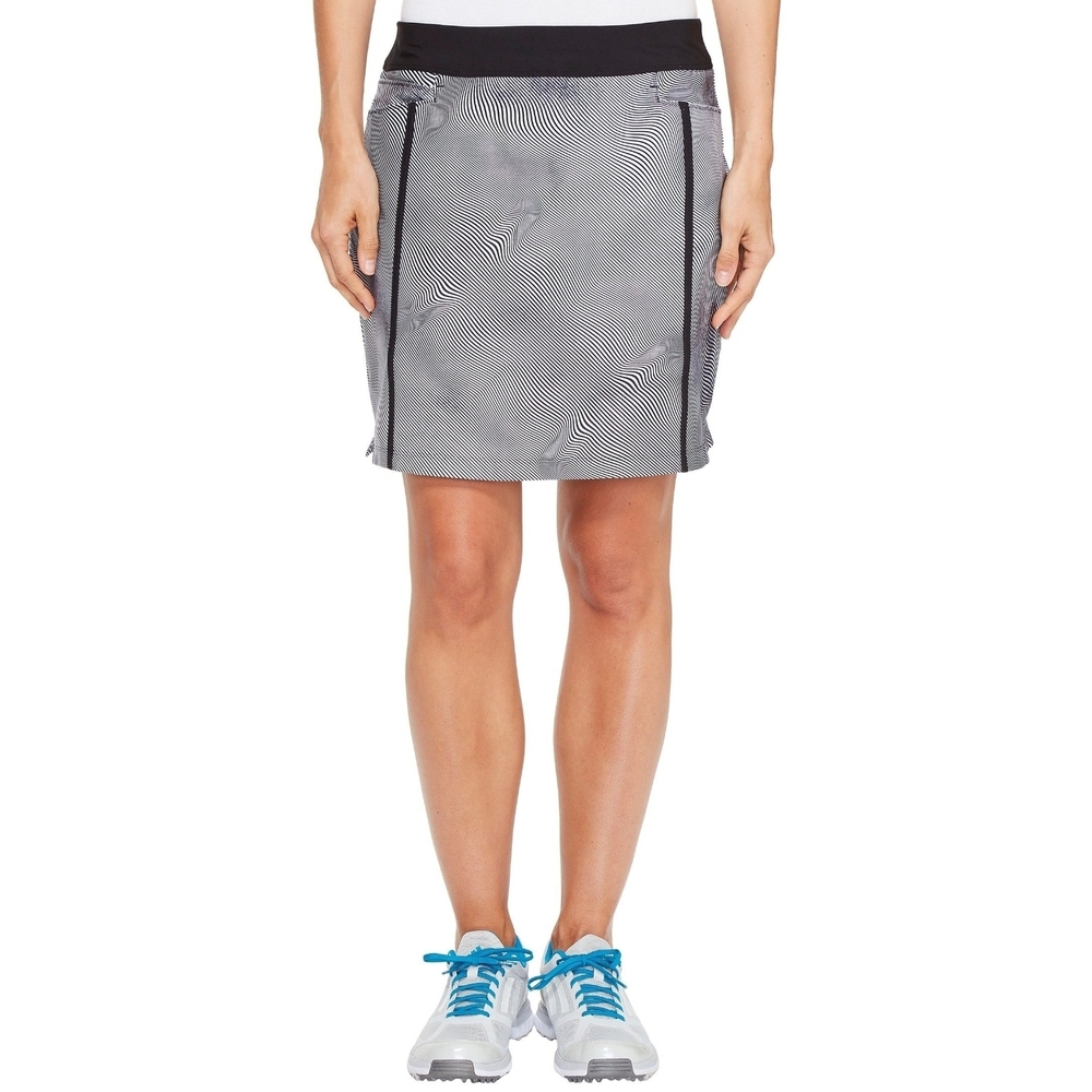 Adidas Black and Gray Golf Skirt